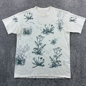 Vintage So Many Weeds So Little Time Shirt Men's Large Gardening Nature AOP